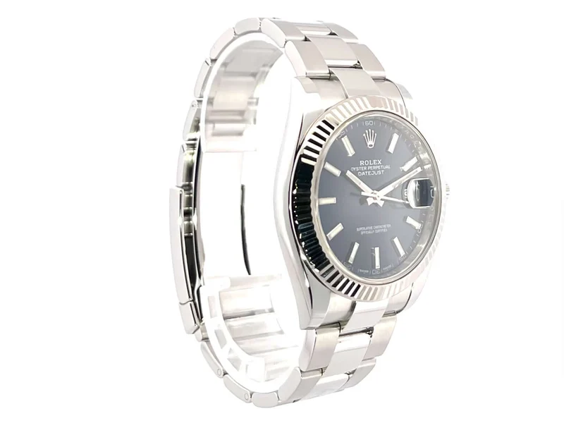 Rolex Datejust 41 Edelstahl Weißgold 126334 Blau 126334 Oyster-Band