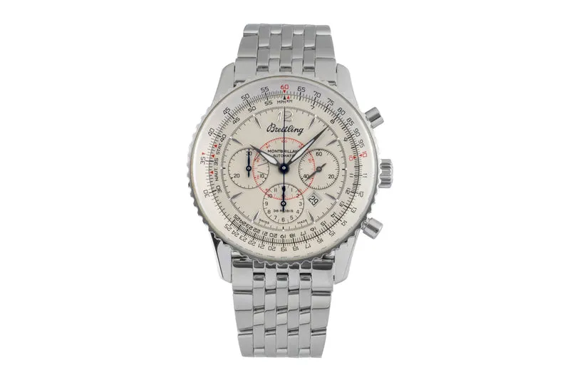 Breitling Montbrillant chronograph steel automatic men's watch A41330 [2600872]
