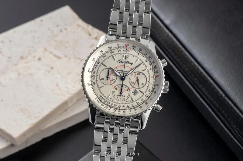 Breitling Montbrillant chronograph steel automatic men's watch A41330 [2600872]