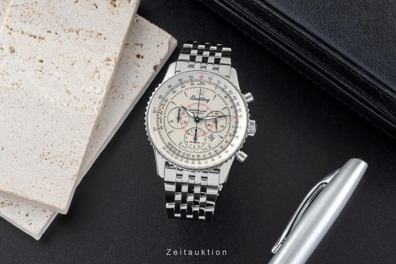 Breitling Montbrillant chronograph steel automatic men's watch A41330 [2600872]