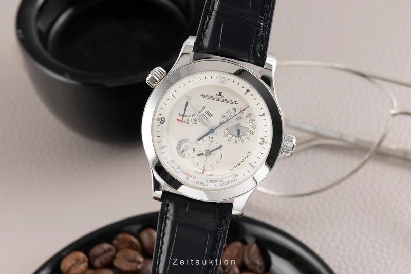 Jaeger LeCoultre Master Geographic steel automatic men's watch Q1508420 ,147.8.57.S [2506371]