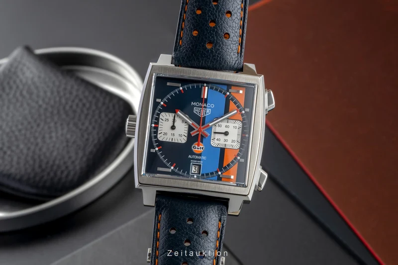 Tag Heuer Monaco chronograph steel automatic men's watch CAW211R.FC6401 LP: 8050EUR [2601043]