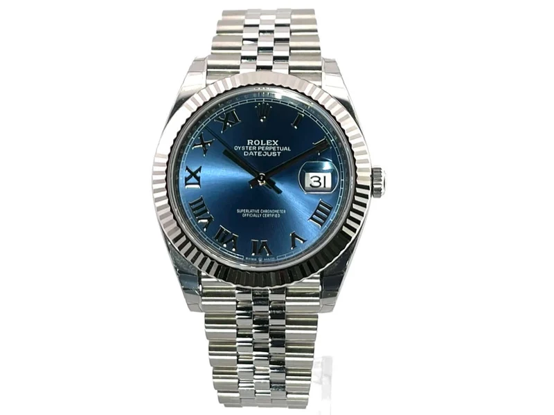 Rolex Datejust 41 Blau Römisch 126334 aus 2020 verklebt Jubile-Band
