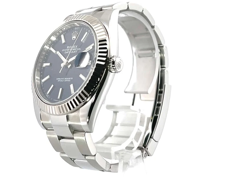Rolex Datejust 41 Blau 126334 Oyster-Band aus 2018 LC100