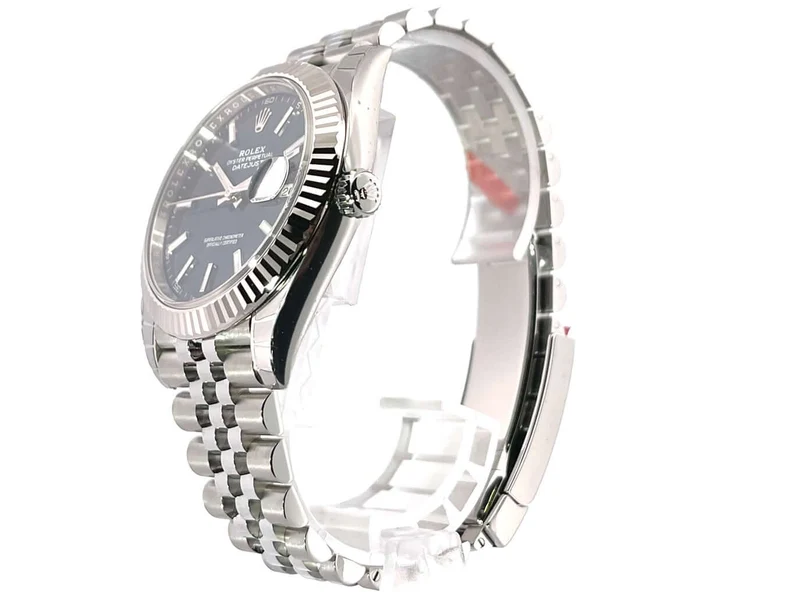 Rolex Datejust 41 Edelstahl Weißgold 126334 Blau Jubile-Band 2021 verklebt