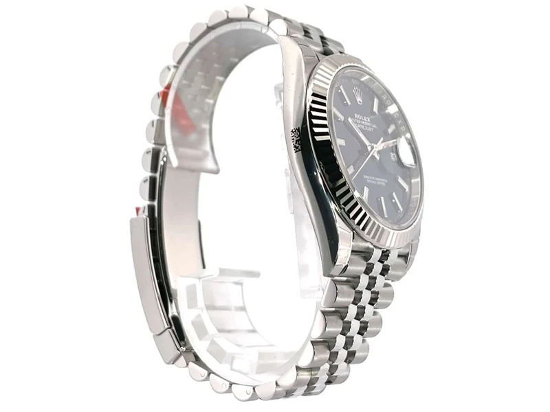 Rolex Datejust 41 Edelstahl Weißgold 126334 Blau Jubile-Band 2021 verklebt