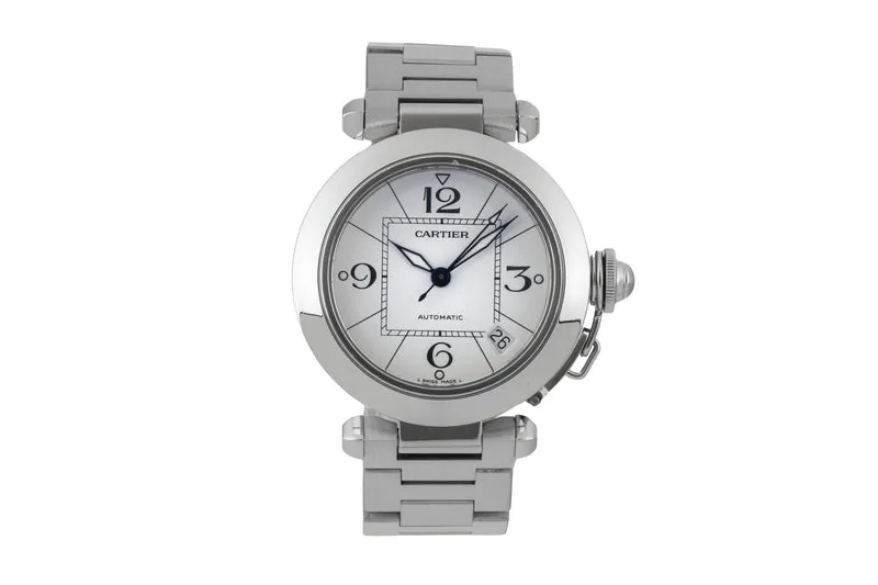Cartier Pasha steel automatic men's watch W31074M7 [2600327]