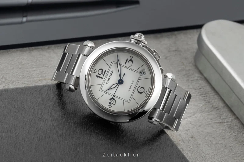Cartier Pasha steel automatic men's watch W31074M7 [2600327]