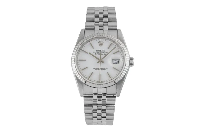 Rolex Datejust steel / white gold automatic men's watch 16234 [2600509]