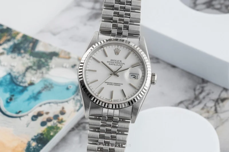 Rolex Datejust steel / white gold automatic men's watch 16234 [2600509]