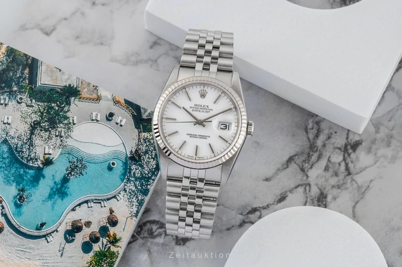 Rolex Datejust steel / white gold automatic men's watch 16234 [2600509]