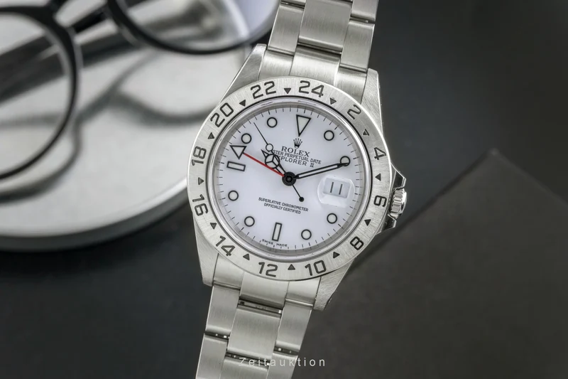 Rolex Explorer II steel automatic men's watch 16570 [2600660]