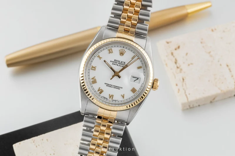 Rolex Datejust steel / gold automatic men's watch 16013 Vintage [2600946]