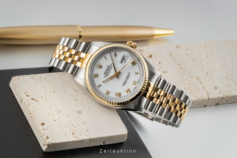 Rolex Datejust steel / gold automatic men's watch 16013 Vintage [2600946]