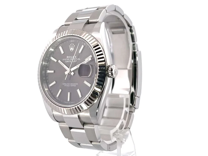 Rolex Datejust 41 Edelstahl Weißgold 126334 Rhodium