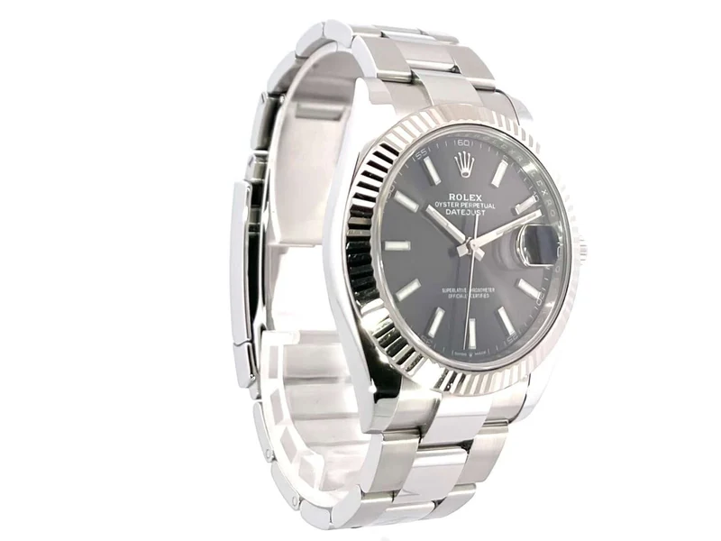 Rolex Datejust 41 Edelstahl Weißgold 126334 Rhodium