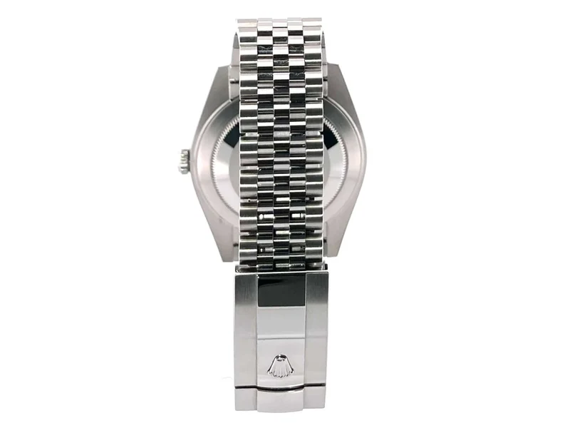 Rolex Datejust 41 Edelstahl Weißgold 126334 Blau Riffelmuster Jubile-Band