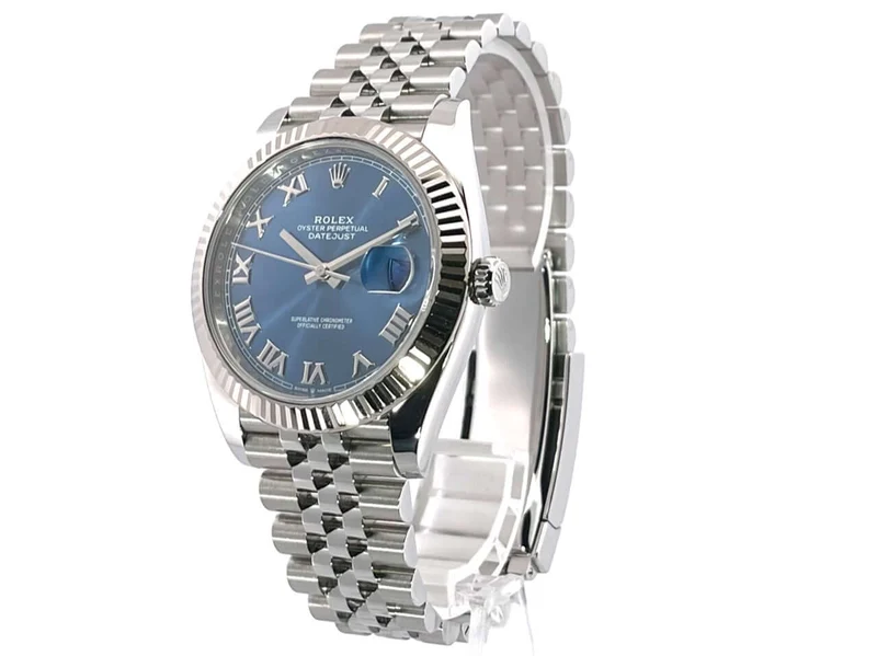 Rolex Datejust 41 Blau Römisch 126334 Jubile-Band