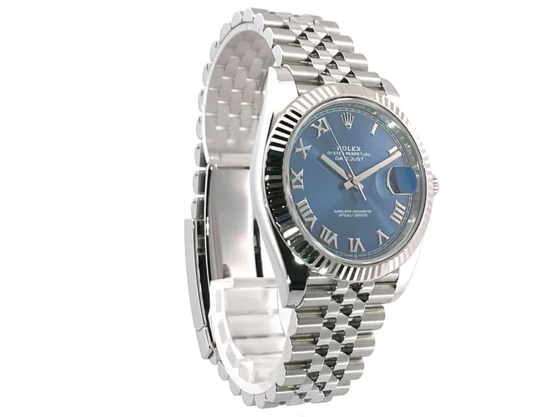 Rolex Datejust 41 Blau Römisch 126334 Jubile-Band