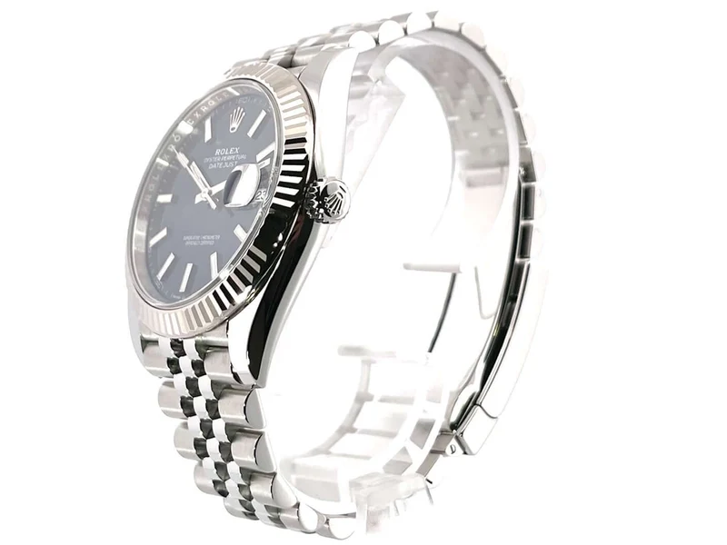 Rolex Datejust 41 Edelstahl Weißgold 126334 Blau Jubile-Band 2020 ungetragen