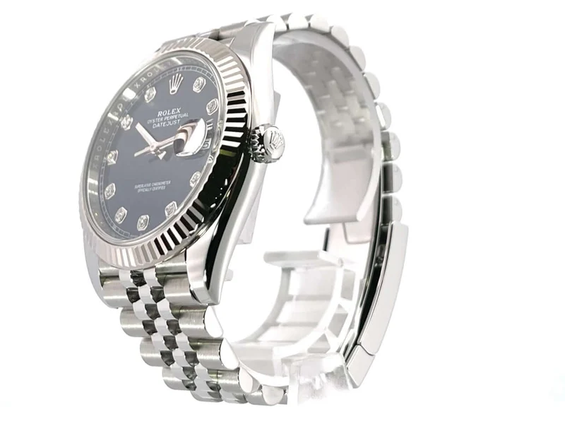 Rolex Datejust 41 Edelstahl Weißgold 126334 Blau Dia Jubile-Band aus 2020