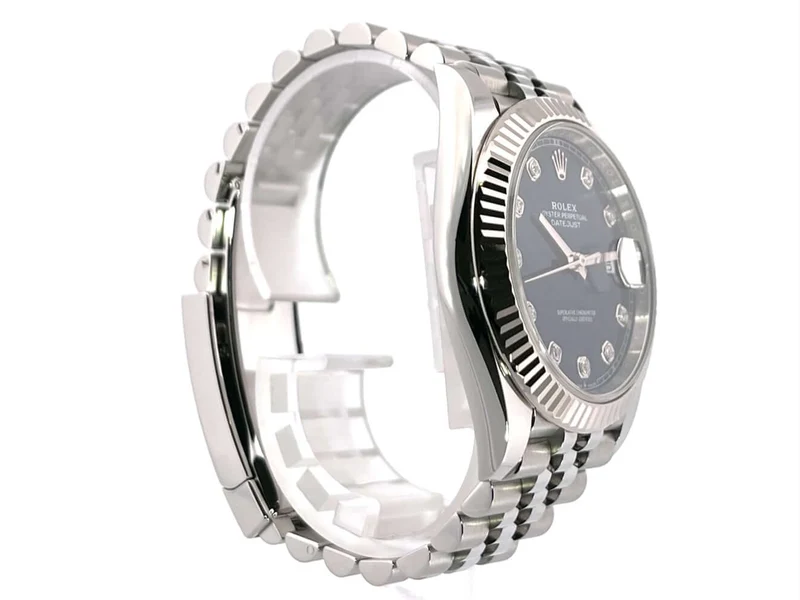 Rolex Datejust 41 Edelstahl Weißgold 126334 Blau Dia Jubile-Band aus 2020