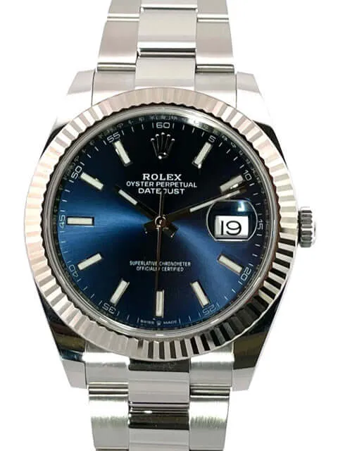 Rolex Datejust 41 Blau 126334 Oyster-Band aus 2020