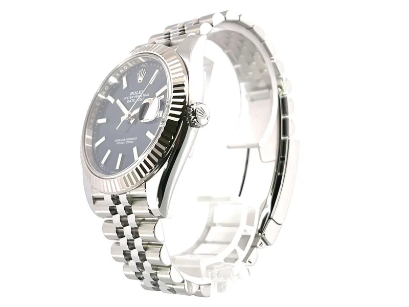 Rolex Datejust 41 Edelstahl Weißgold 126334 Blau Jubile-Band aus 2019