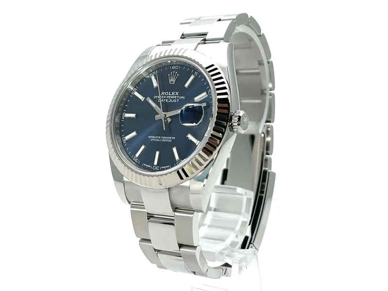 Rolex Datejust 41 Blau 126334 Oyster-Band aus 2017 LC100
