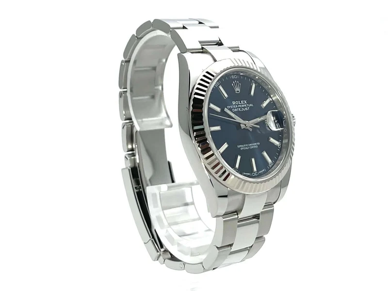 Rolex Datejust 41 Blau 126334 Oyster-Band aus 2017 LC100