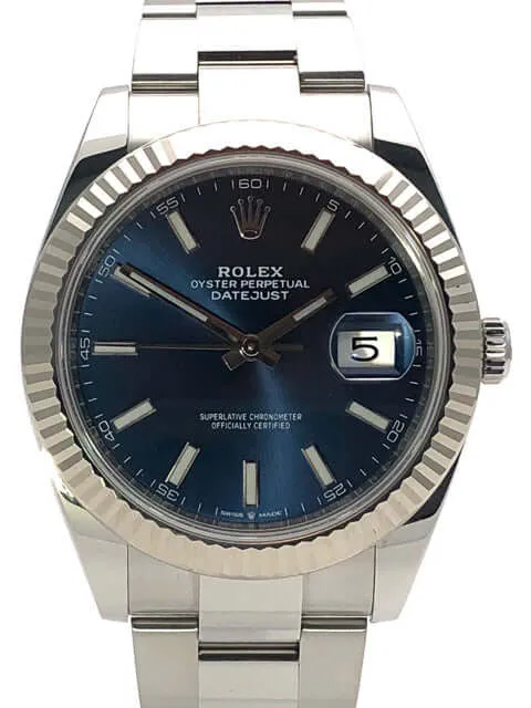 Rolex Datejust 41 Blau 126334 aus 2019 Oyster-Band