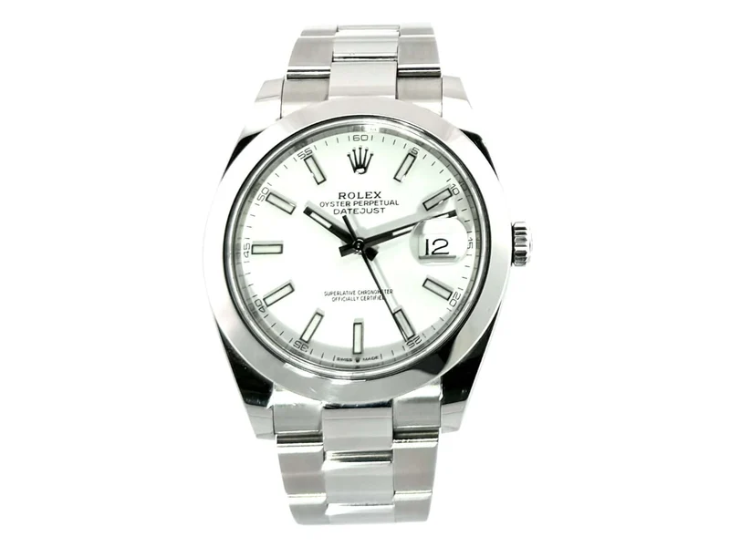 Rolex Datejust 41 Edelstahl 126300 Weiß