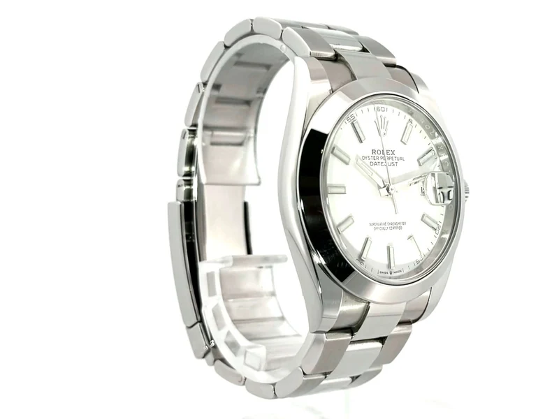 Rolex Datejust 41 Edelstahl 126300 Weiß