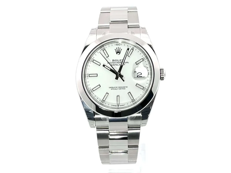 Rolex Datejust 41 Edelstahl 126300 Weiß