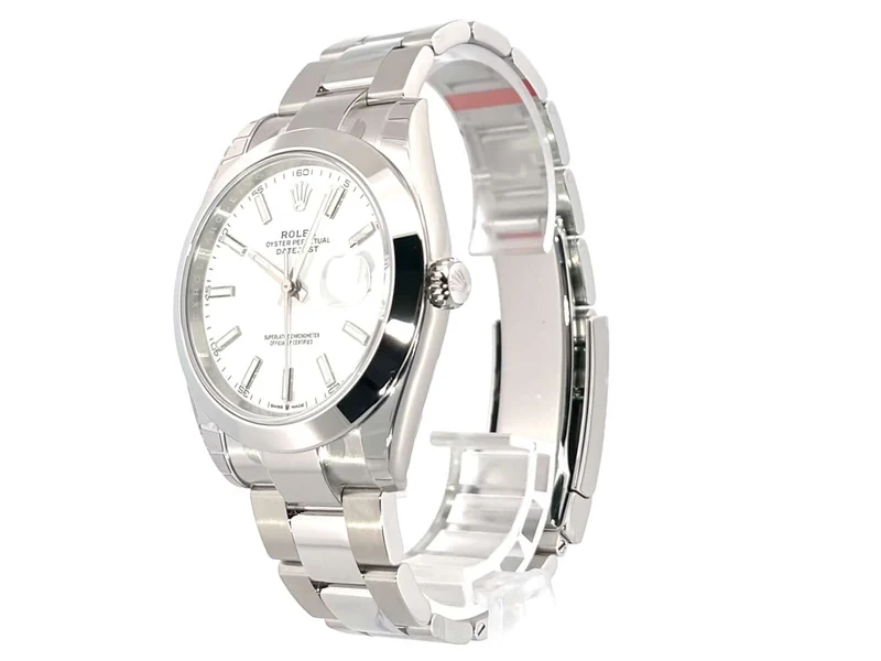 Rolex Datejust 41 Edelstahl 126300 Weiß