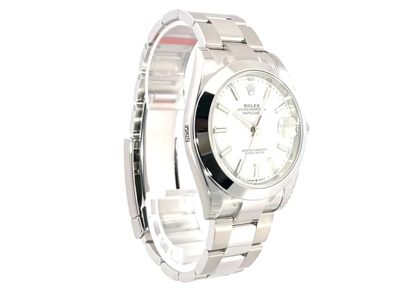Rolex Datejust 41 Edelstahl 126300 Weiß