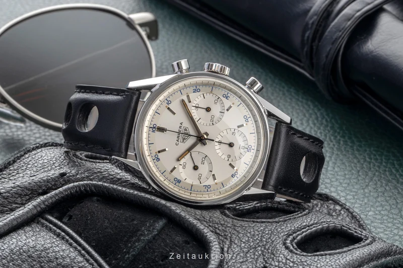 Heuer Carrera chronograph steel manual winding men's watch 2447S Vintage [2600120]