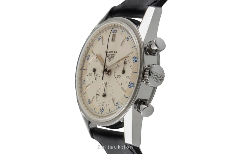 Heuer Carrera chronograph steel manual winding men's watch 2447S Vintage [2600120]