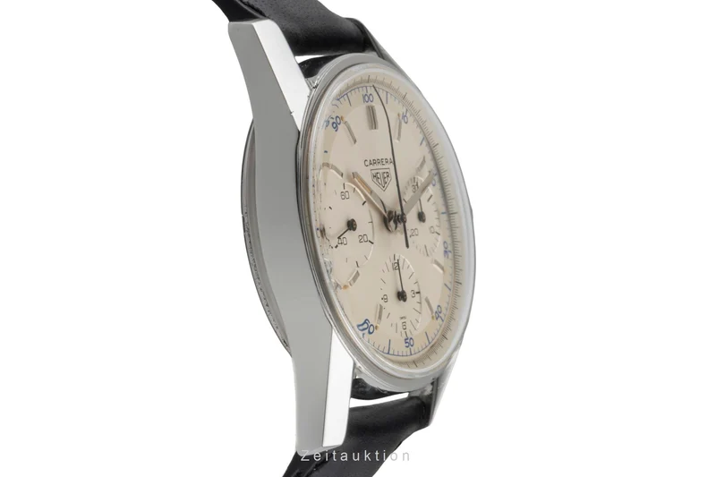 Heuer Carrera chronograph steel manual winding men's watch 2447S Vintage [2600120]