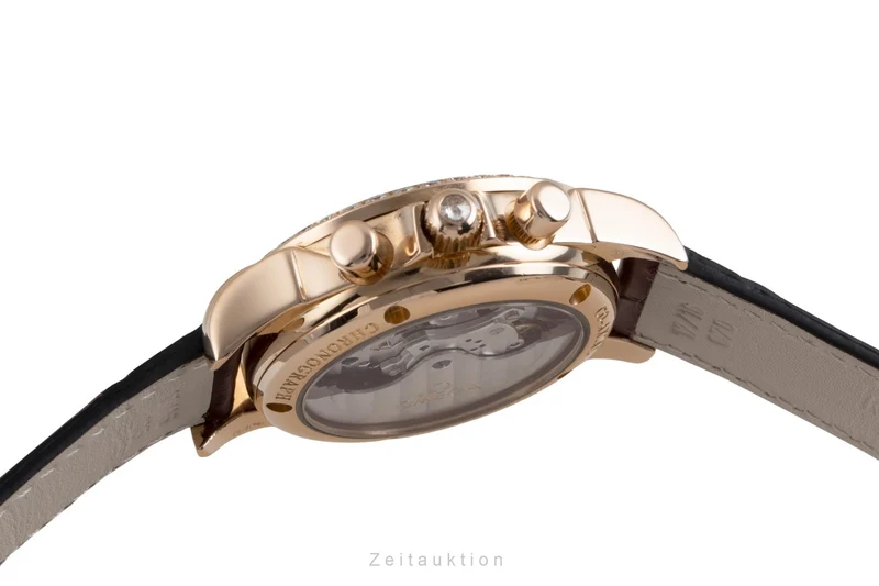 Omega De Ville chronograph 18 ct red gold automatic women's watch 4677.60.37 LP: 24000EUR [2600859]