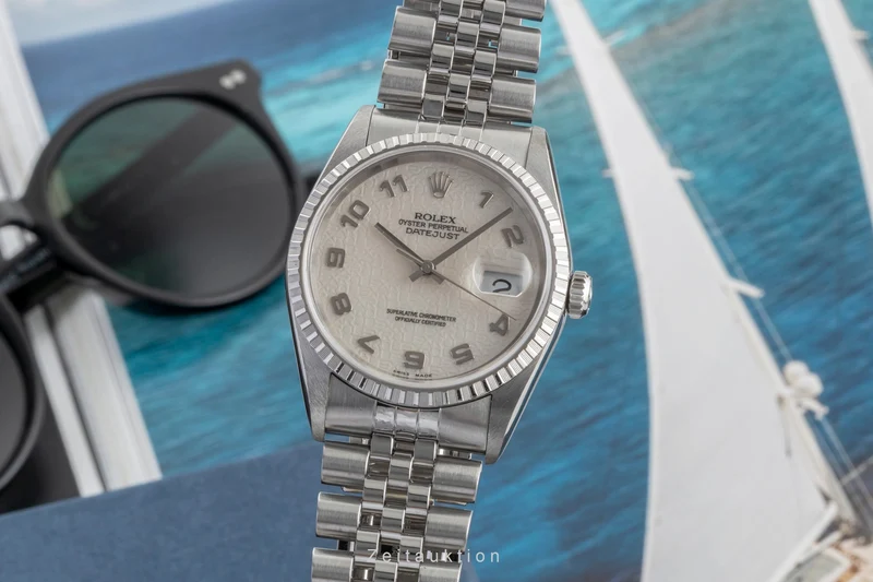 Rolex Datejust steel automatic men's watch 16220 [2600688]