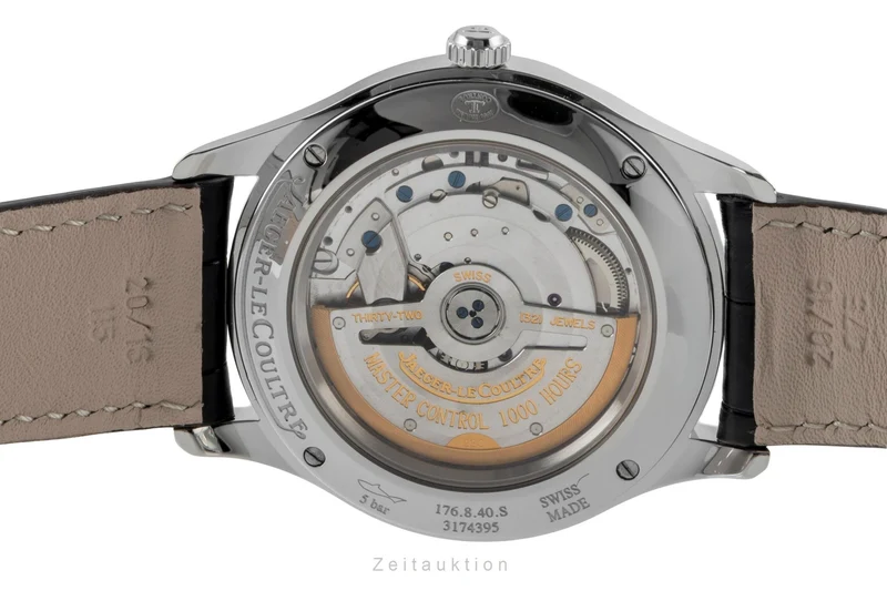 Jaeger LeCoultre Master Control steel automatic men's watch Q1548470, 176.8.40.S LP: 10300EUR [2600196]