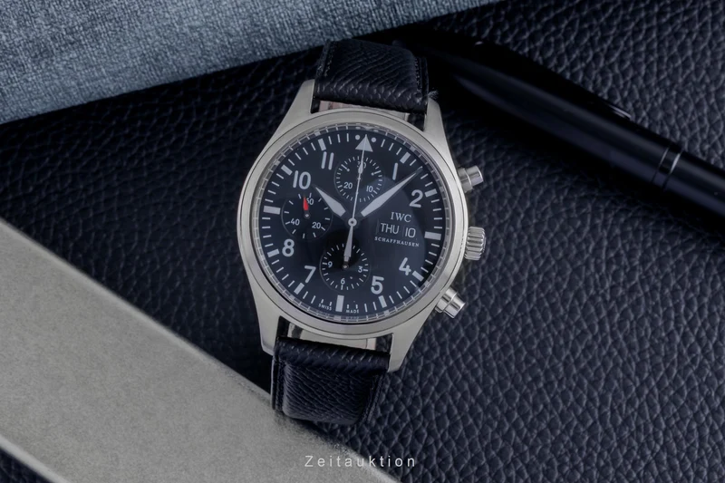 IWC Fliegerchronograph chronograph steel automatic men's watch IW371701 LP: 7800EUR [2600490]