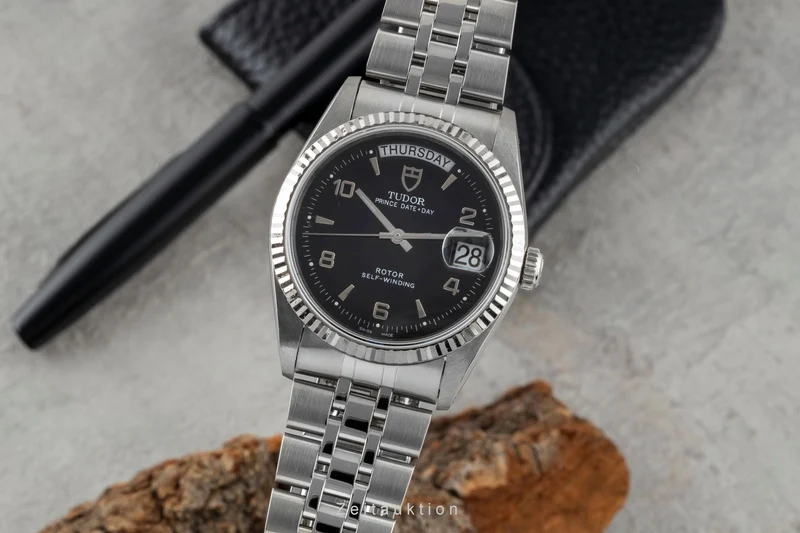 Tudor Date-Day steel / white gold automatic men's watch 76214 [2600448]