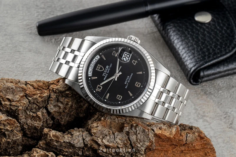 Tudor Date-Day steel / white gold automatic men's watch 76214 [2600448]