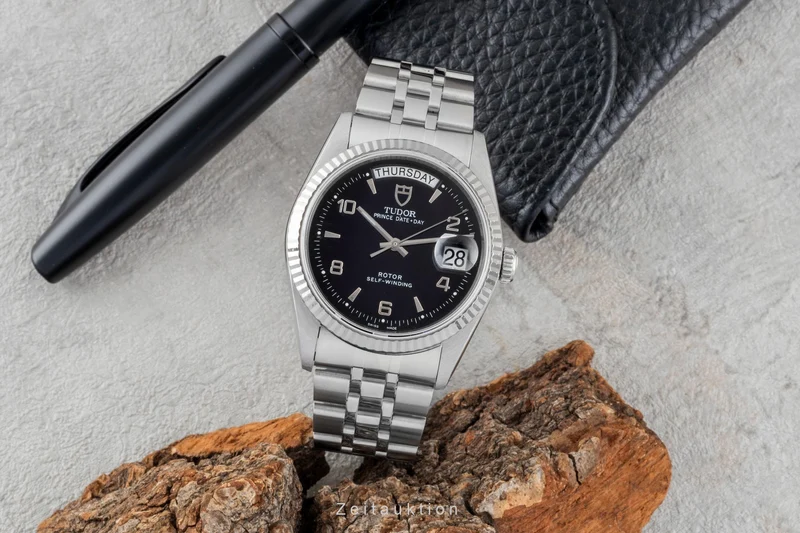 Tudor Date-Day steel / white gold automatic men's watch 76214 [2600448]