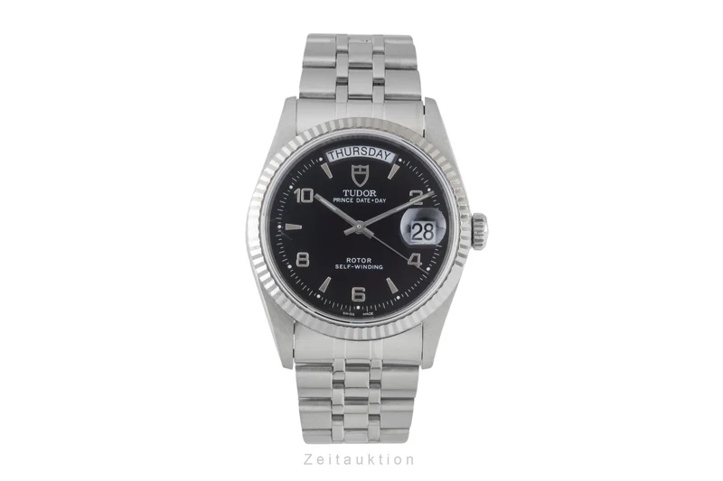 Tudor Date-Day steel / white gold automatic men's watch 76214 [2600448]