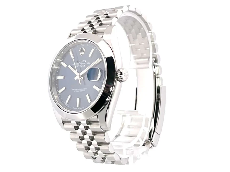 Rolex Datejust 41 Edelstahl 126300 Blau Jubile-Band