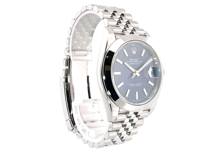 Rolex Datejust 41 Edelstahl 126300 Blau Jubile-Band