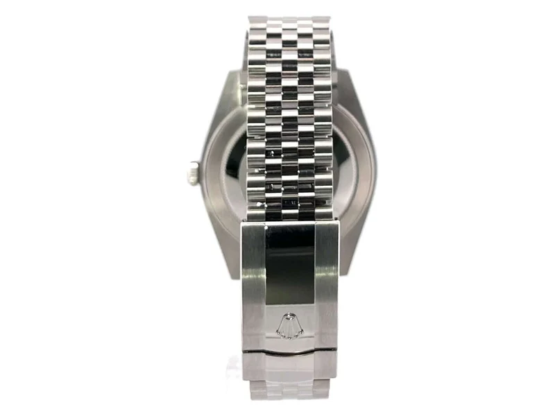 Rolex Datejust 41 Edelstahl 126300 Blau Riffelmuster Jubile-Band